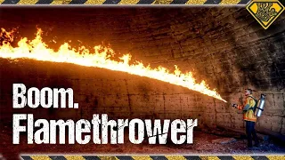 The Big Flamethrower Test! 🔥We Test This Homemade Flamethrower | Is This The Best DIY Flamethrower?