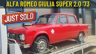 VERKOCHT Alfa Romeo Giulia Super 1600 with 2.0 engine Oldtimer Classic Car video