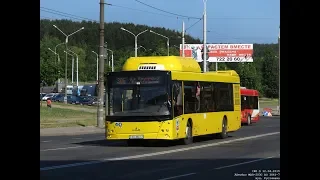 Автобус Минска МАЗ-203С,гос.№ АО 3841-7, марш.306 (09.03.2019)