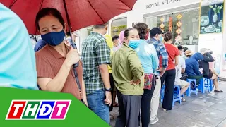 Đông nghẹt người mua vàng tại các ngân hàng | THDT