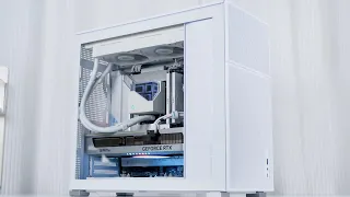 JONSBO D41,I really like the white ATX gaming PC with 4070ti！||非常不错的紧凑型ATX机箱，搭配冰魔方360