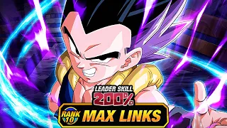 SOLID! LEVEL 10 LINKS 100% EZA STR GOTENKS! (DBZ: Dokkan Battle)