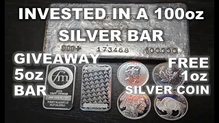 Invested: 100oz Silver Bar. April GAW 1oz Silver Maple/American Buffalo