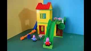 Assemble BLOCKS Peppa Pig Lego Play House строим домик свинки Пеппа, costruiamo la casa di Peppa Pig