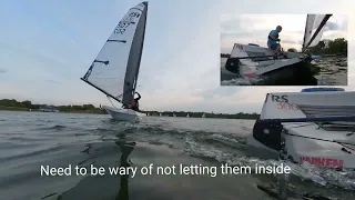 Dinghy racing tactics - defending a luff on the run