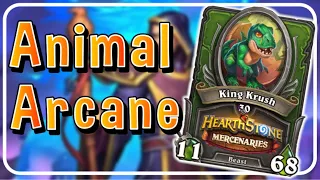 Animal Arcane Comp - PvP - BEASTS and MAGIC!! | Hearthstone Mercenaries |