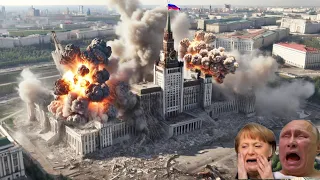 The Russian Parliament building is gone forever! after the US-supplied Ukrainian nuclear explosion