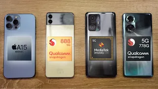 Apple A15 Bionic vs SNAPDRAGON 888, MediaTek DIMENSITY 1200 y Snapdragon 778 🔥 ¿MEJOR PROCESADOR?