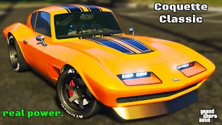 Coquette Classic Best Customization & Review | GTA Online | Chevrolet Corvette C2 | Power & Style