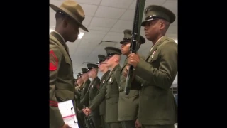 New Marines Pass Final Inspection on Parris Island