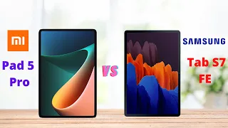 Xiaomi Mi Pad 5 Pro Vs Samsung Galaxy Tab S7 FE || Full Comparison