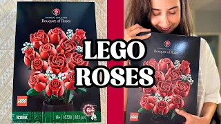 BRAND NEW LEGO Rose Bouquet, full build 🌹
