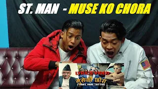 ST MAN - MUSE KO CHORA (Haat Vaari Tatoo) Reaction Video || 3 Brother Production ||