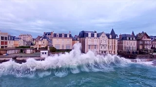 Les Grandes Marées survolées par le  Drone d'EASY RIDE-Saint-Malo-Bretagne en 4K