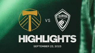 HIGHLIGHTS | Portland Timbers vs. Colorado Rapids | September 23, 2023