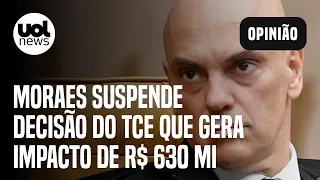 Moraes atende Tarcísio e suspende decisão do TCE que gera impacto de R$ 630 milhões