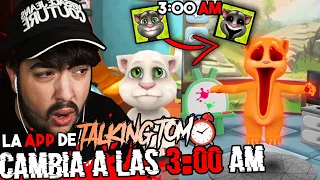 DESCUBRÍ que la APP de TALKING TOM 😨 CAMBIA A LAS 3:00 AM ⏳