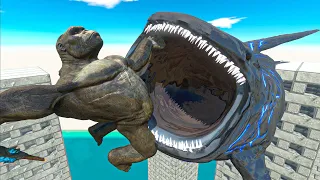 Gundam vs. MechaGodzilla vs. King Kong vs. Dragon vs. Bloop - Animal Revolt Battle Simulator