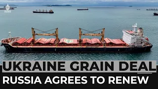 Russia agrees to renew Ukraine Black Sea grain deal for 60 days