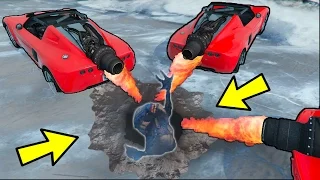 CAN YOU MELT THE ALIEN OUT OF THE ICE? (GTA 5)