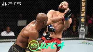 UFC 4 (PS5) GAMEPLAY KAMARU USMAN VS JORGE MASVIDAL UFC 261 APRIL 24 2021 1080P60 4K HD