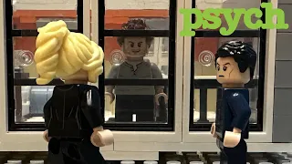 Shawn Sees Through One-Way Glass Scene In Lego (Psych)