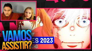 REACT EM CASAL - CONTINUAÇÕES DE JULHO 2023 | Guia de Temporada | INTOXI ANIMES