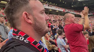 Man Utd vs Leeds - Old Trafford. We all Hate Leeds Scum... 5-1!!!!!! Leeds fan In the Stretford End