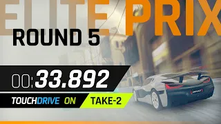 Asphalt 9 - RIMAC NEVERA Elite Prix ROUND 5 (Take 2) - 33.892 -  Touchdrive Lap - SUBTERRANEAN DASH