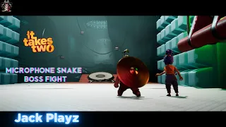 Beating Microphone Snake Boss fight !!! - It Takes Two Co- op Game | Tamil #jackplayz #boss #coop