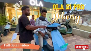 Ola s1 pro delivery vlog 🎉🥳||full detail of Ola a1 pro||#youtube #olas1pro