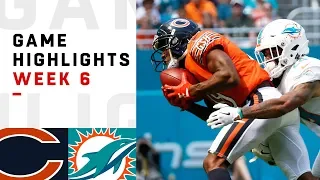 Bears vs. Dolphins Week 6 Highlights | NFL 2018