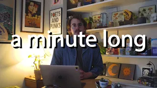 a minute long for a good chat