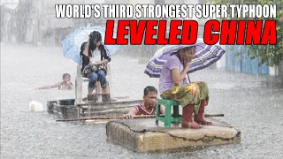 The world's third strongest super typhoon Haishen leveled China | China flood | Three gorges dam