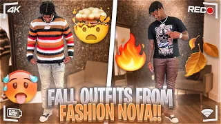 TOP FALL OUTFIT IDEAS!🍂 HUGE FASHION NOVA MEN CLOTHING TRY ON HAUL