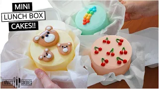 EASY Mini LUNCH BOX CAKES!! 🎒🍰