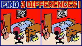 【Spot the difference】 Find 3 differences in 90 seconds | Classic Find the difference game for adults