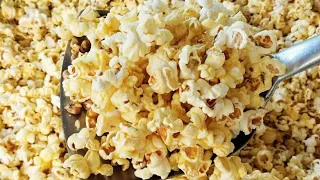 #POPCORN  |🍿 ป๊อบคอร์น สูตรโรงหนัง ด้วยกระทะสไตล์ง่ายๆ บ้านๆ