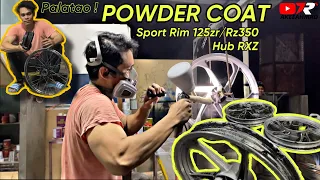 Powder Coating Murah Cantik ke ? Powder Sport Rim 125ZR dan Hub RXZ