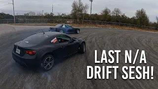 Last NA Drift Session in the FRS...