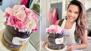 Make a $300.00 Flower Box Cake at Home | Mother's Day Cake Trend 2021 | Make Luxury Cakes at Home