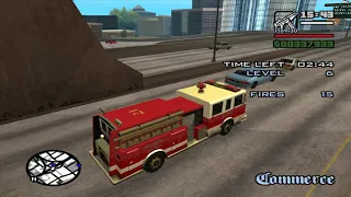 GTA San Andreas - missão de bombeiro - no início do jogo