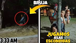 JUGAMOS ESCONDIDAS ALAS 3:00 AM EN EL *PARQUE MALDITO*😱 algo terrorifico nos sucedio