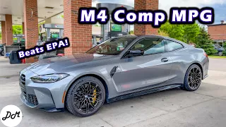 2022 BMW M4 Competition xDrive – Fuel Economy Test | Real-world Highway MPG