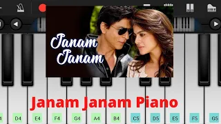 |Janam Janam Song| Learn Piano in 1 min 22 sec  #Dilwale #SRK