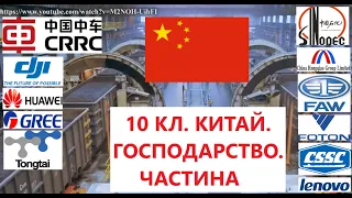 Географія. 10 кл. Урок 28. Китай: господарство (Частина 1)