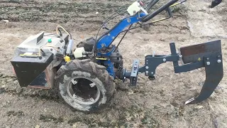 Electric BCS 730e first tests with subsoiler / ripper