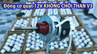 Động cơ quạt 12V không chổi than V3   Zalo 0399774789