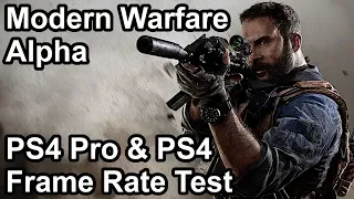 Call of Duty Modern Warfare PS4 Pro vs PS4 Frame Rate Comparison (Alpha)