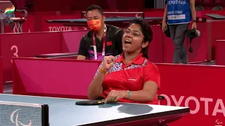 Bhavina defeated China's Zhang Miao & reached Women's Singles Class 4 Finals.